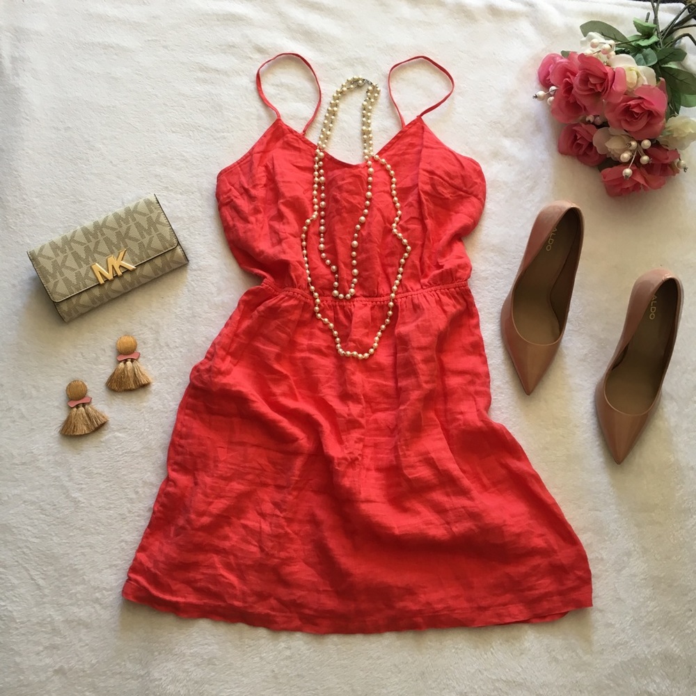🧡♥️J.Crew Coral Summer Dress♥️🧡